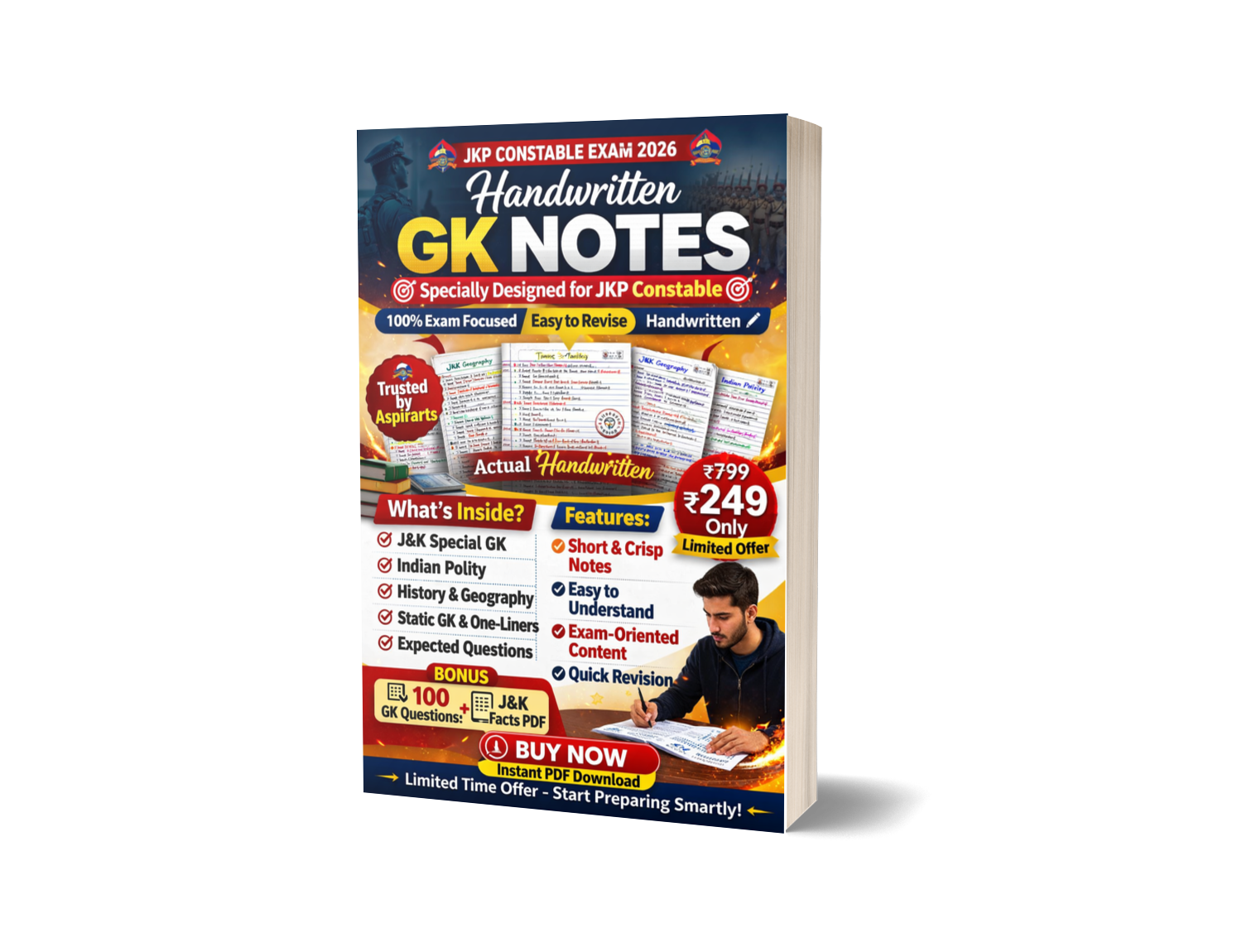 JKP Constable: GK Handwritten Notes