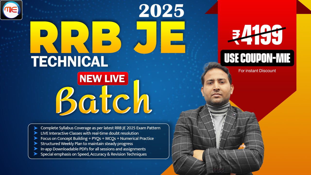 RRB JE 2025 LIVE BATCH (TECHNICAL)