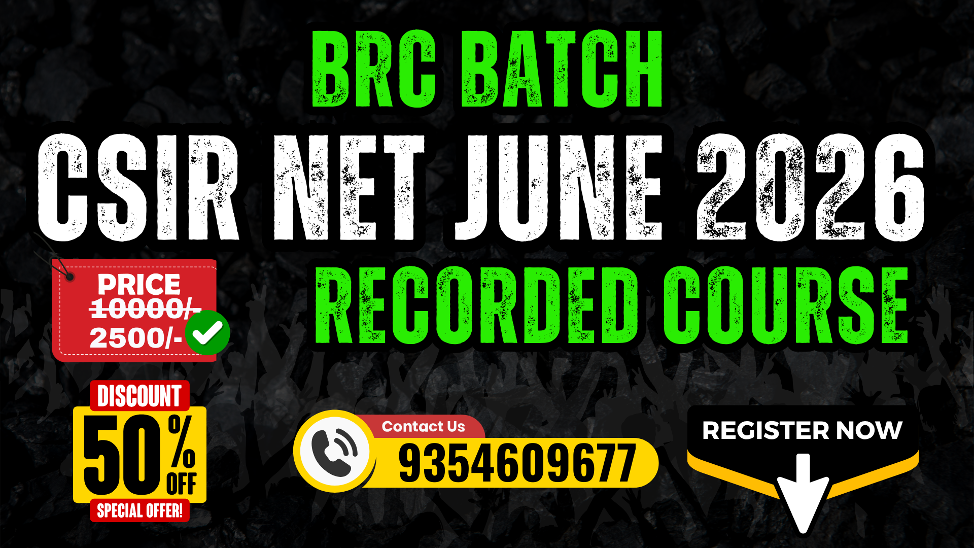 CSIR NET JUNE 2026  RECORDED COURSE BRC BATCH 