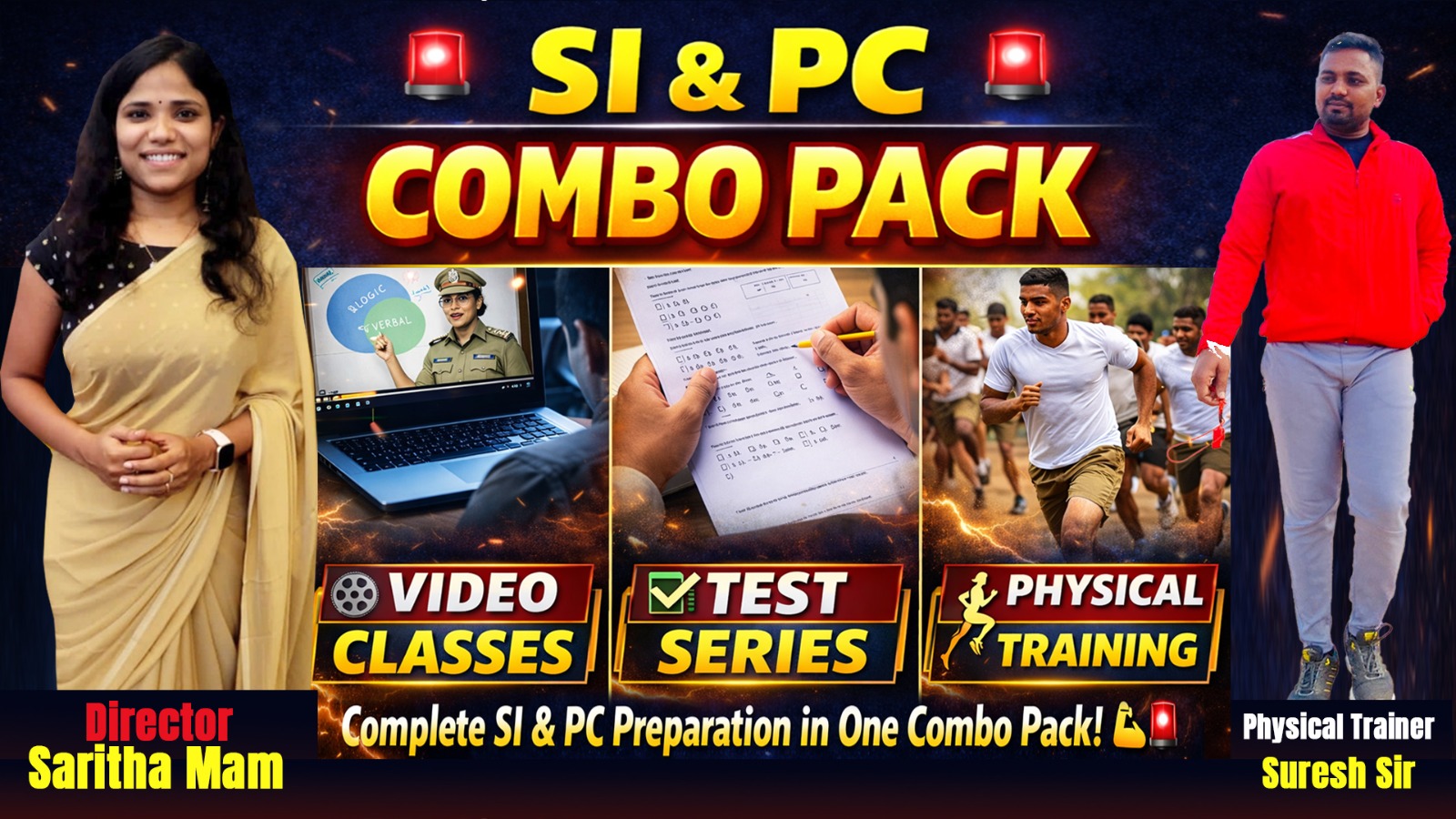 TELANGANA SI & PC COMBO INCLUDING PHYSICAL TRYNING