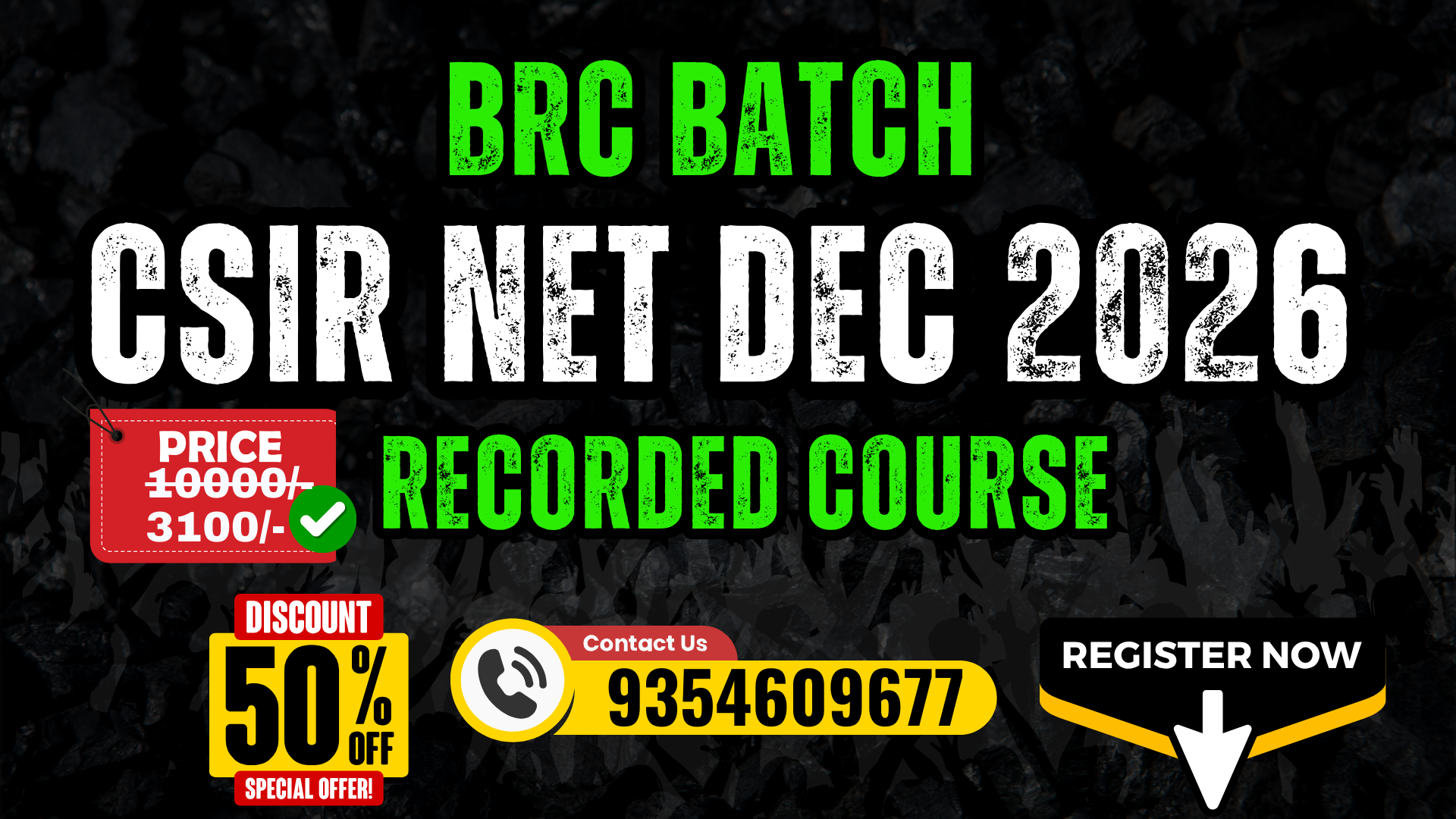 CSIR NET DEC 2026  RECORDED COURSE BRC BATCH 