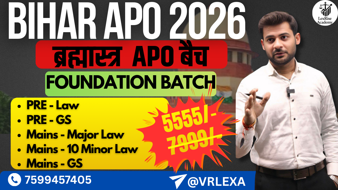 Bihar APO 2026 Foundation Batch