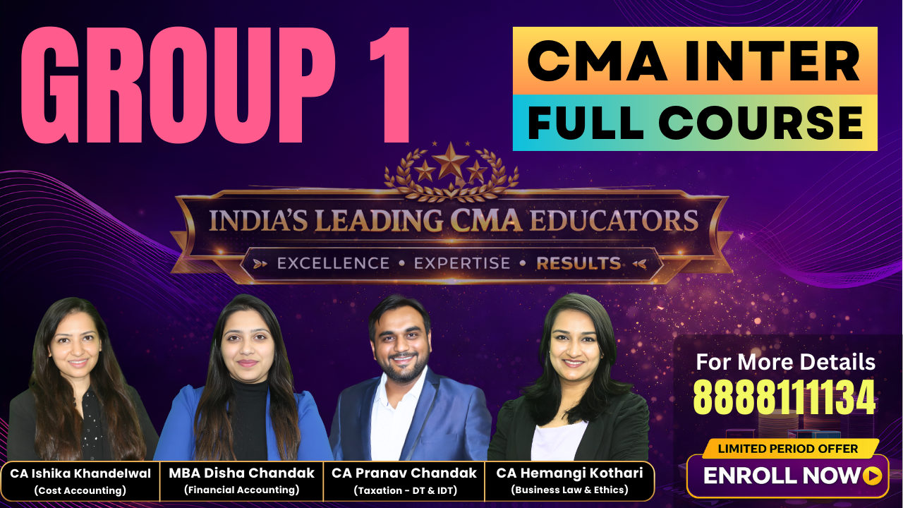 Group 1 - All Subjects | CMA inter | Pranav Chandak Academy