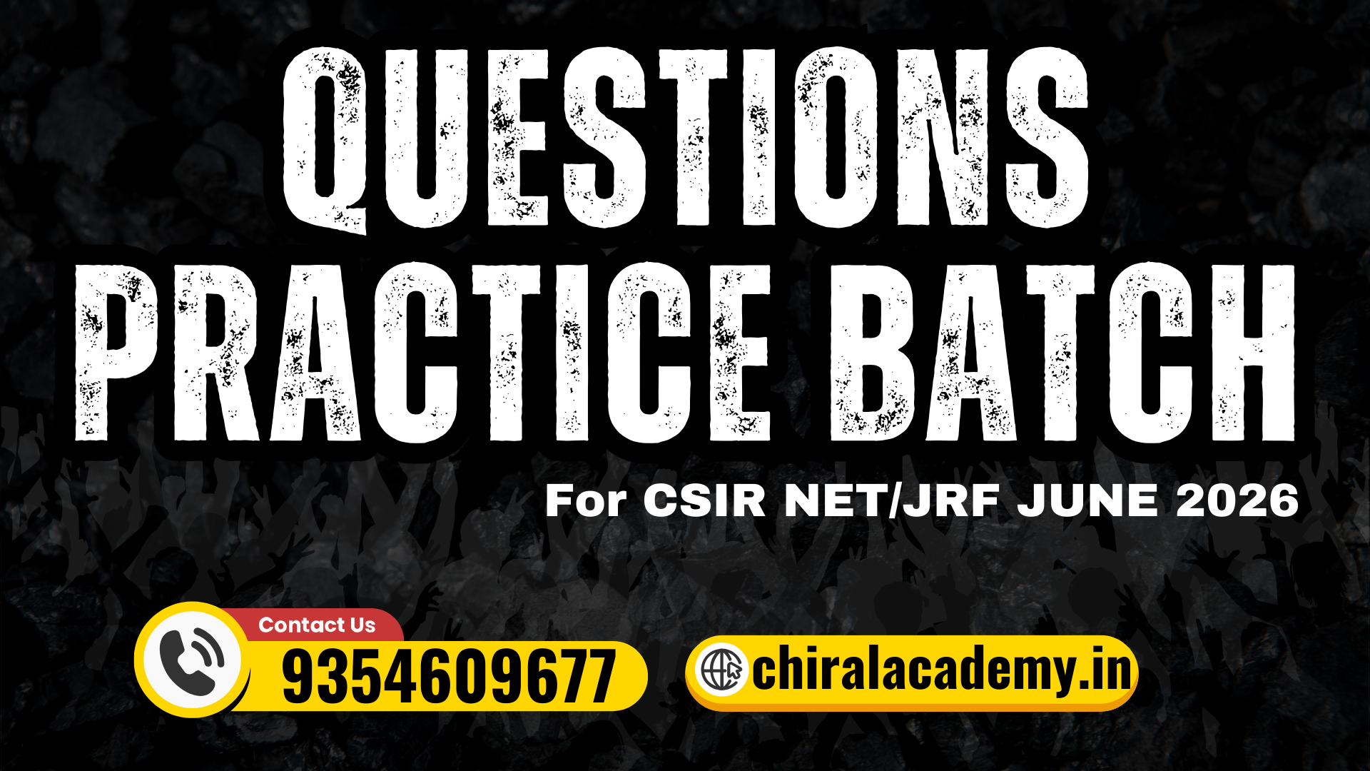 QUESTIONS PRACTICE BATCH For CSIR NET / JRF June 2026