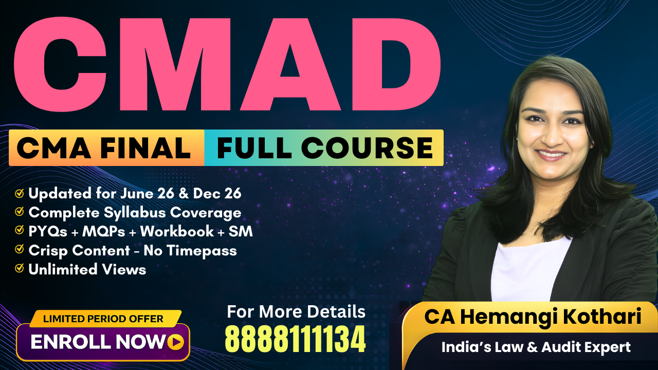 Cost & Management Audit | CA Hemangi Kothari | CMA Final