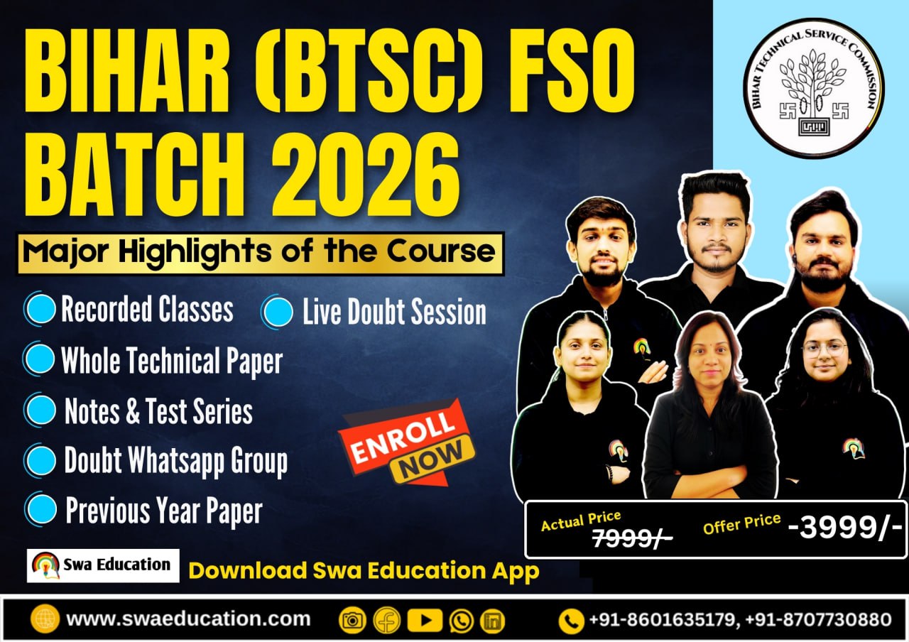 BTSC BIHAR FSO EXAM 2026 COURSE
