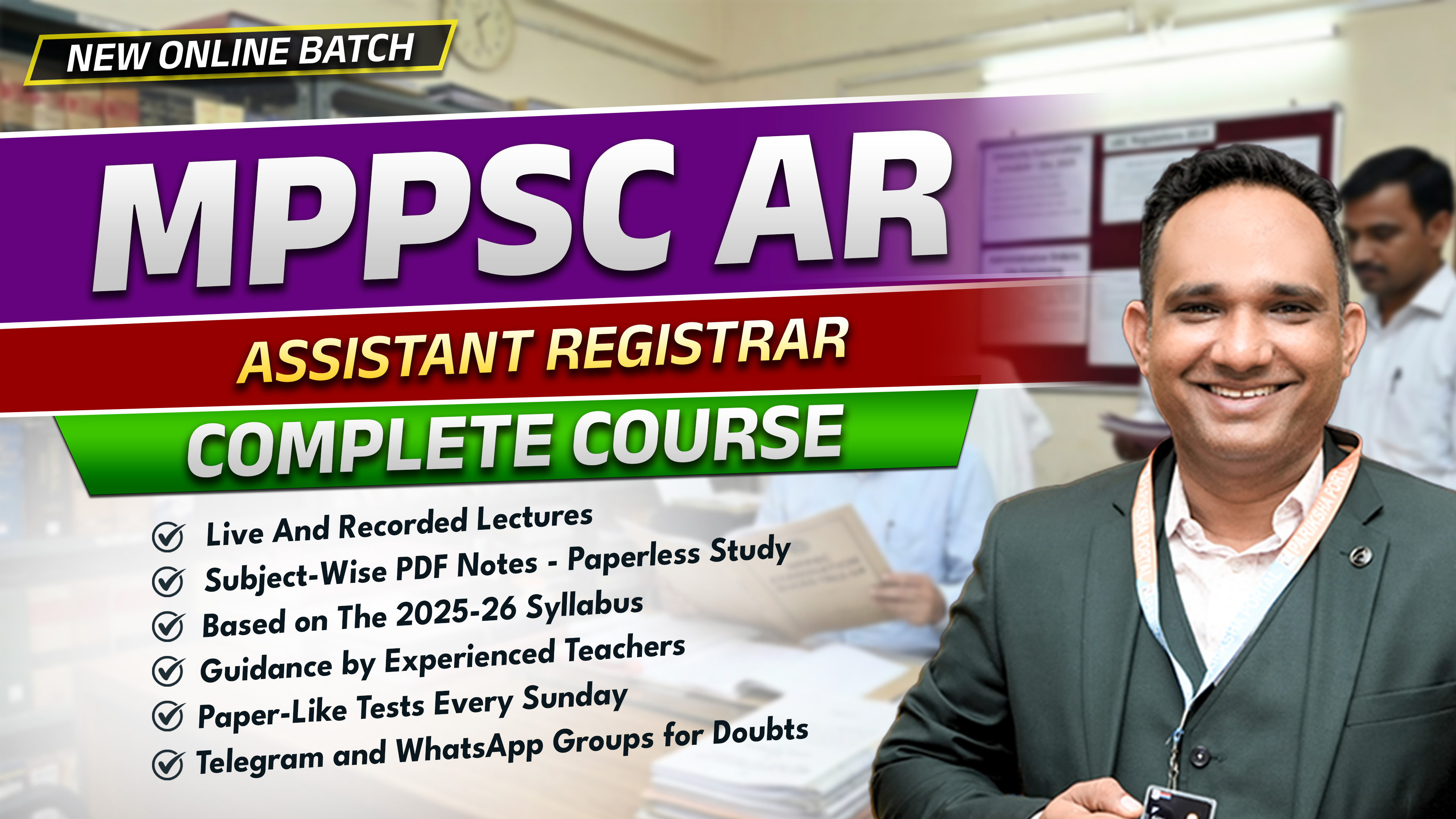 MPPSC Assistant Registrar 2026 