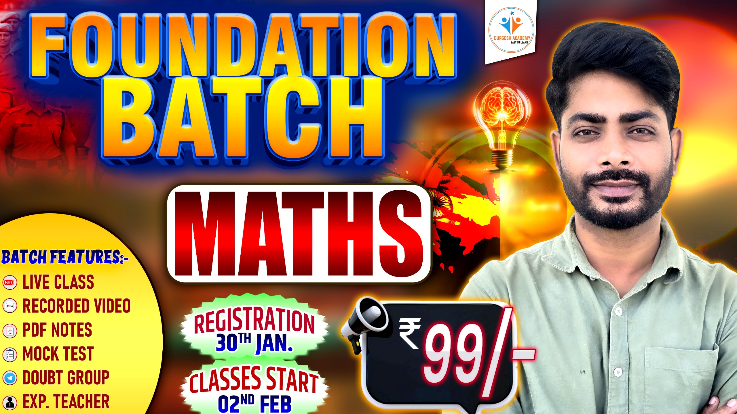MATHS FOUNDATION BATCH