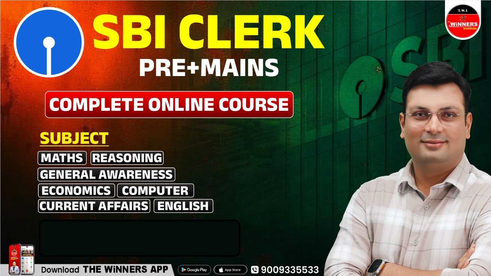 SBI Clerk (Pre+Mains) Live Online Course (SBI-CL-MP1125)
