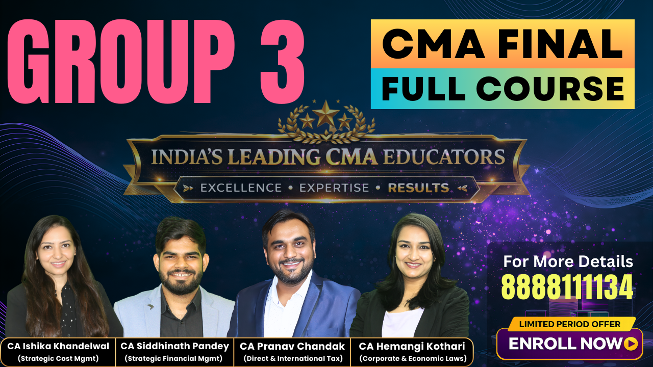 Group 3 - All Subjects | CMA Final | Pranav Chandak Academy