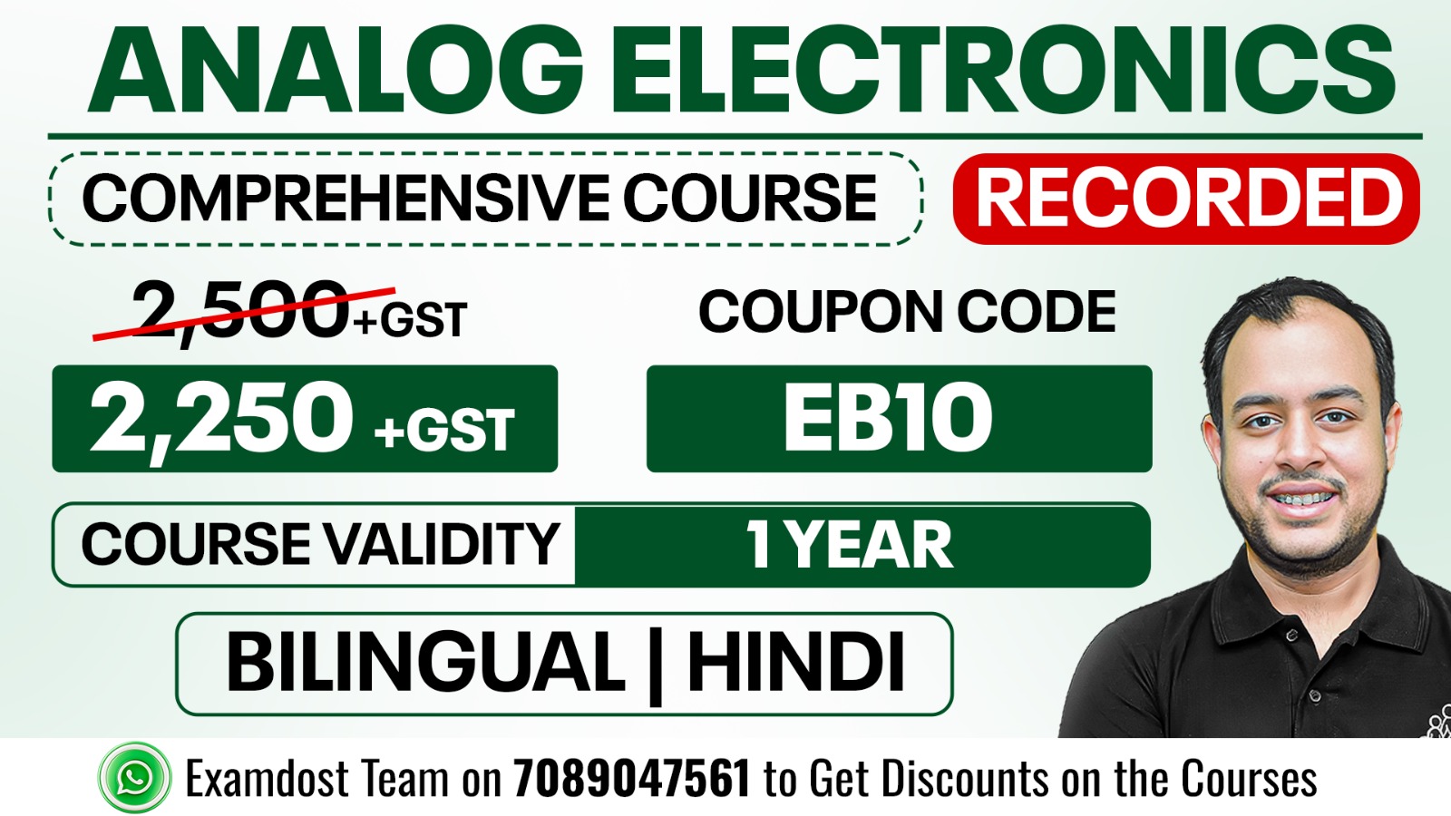 Analog Electronics Comprehensive Course - Bilingual | Hindi ( Recorded )