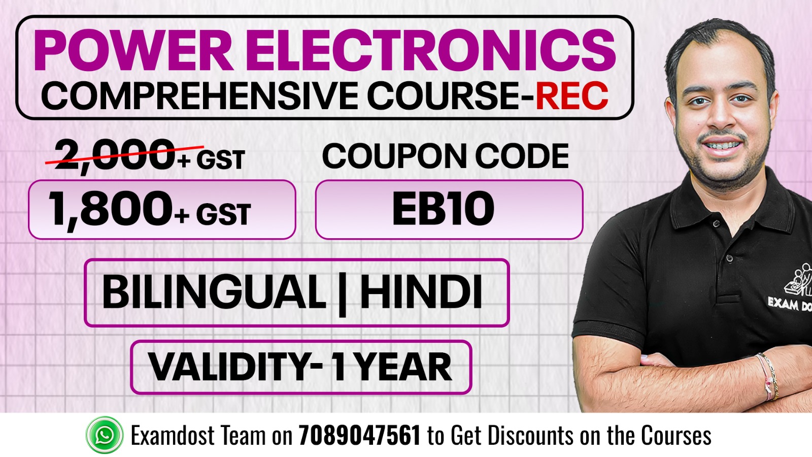 Power Electronics Comprehensive Course  - Bilingual | Hindi ( Recorded )