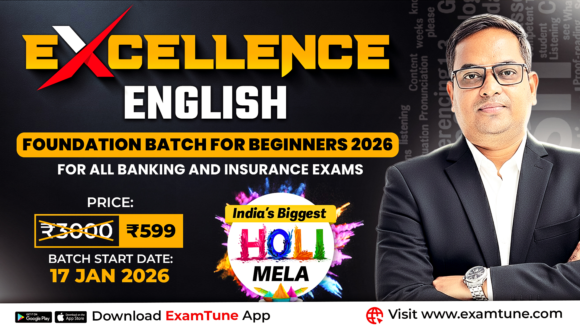 English – Foundation(EXCELLENCE) Batch for Beginners 2026