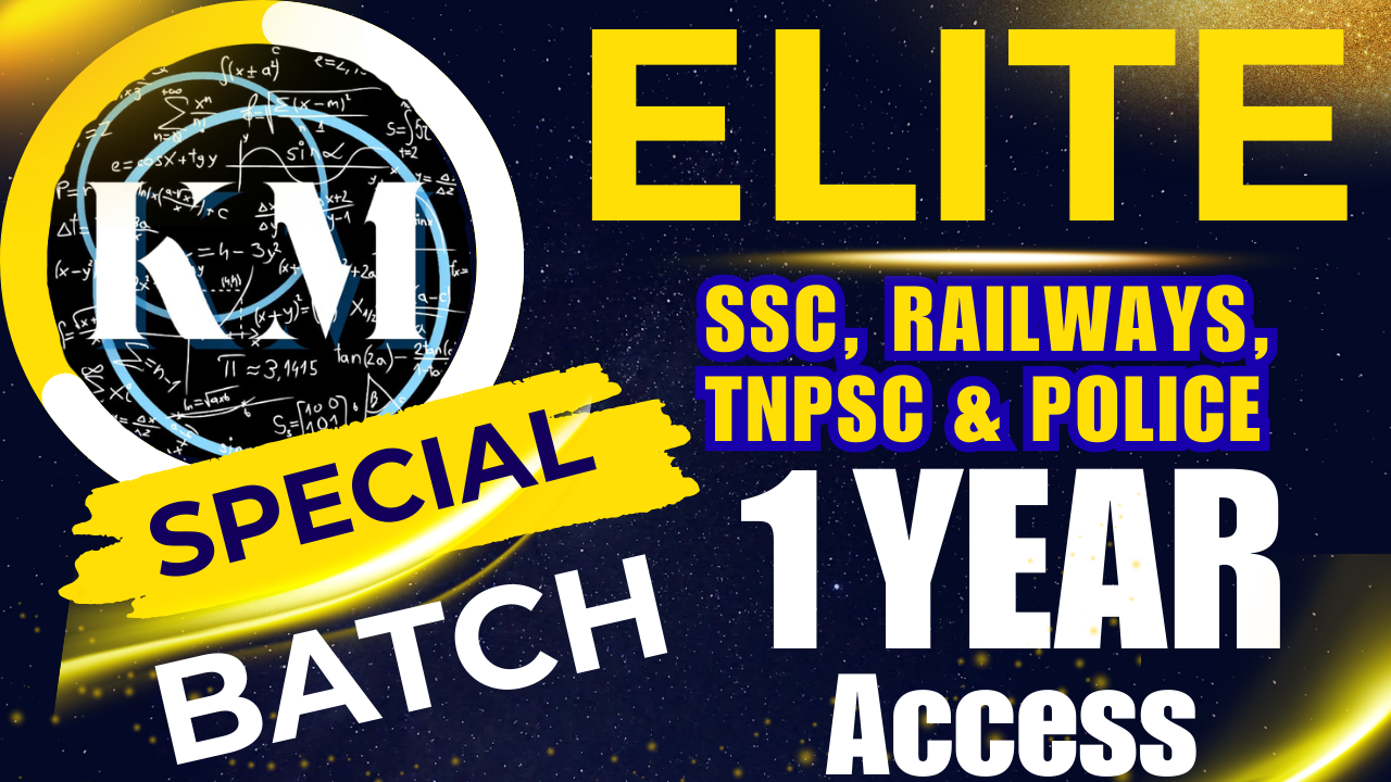 Elite Special Course For SSC, Railway, TNPSC & POLICE Exams