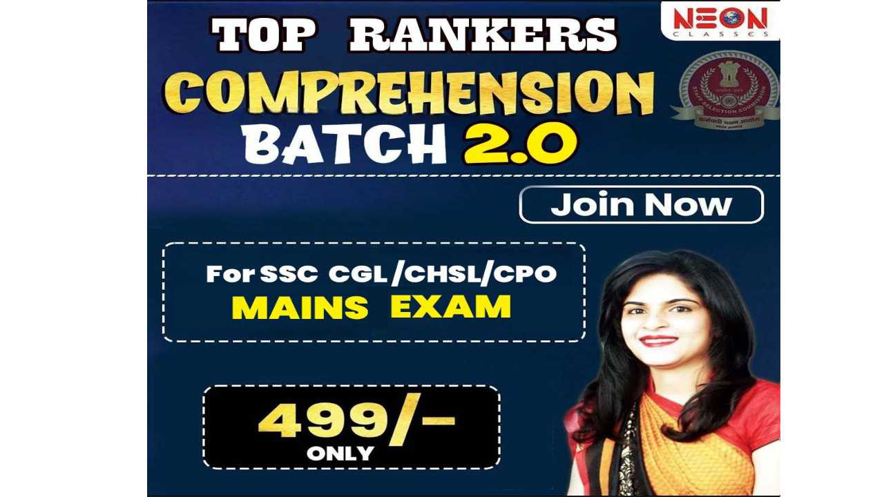 Top Rankers Comprehension Batch 2.0 For SSC MAINS Exams
