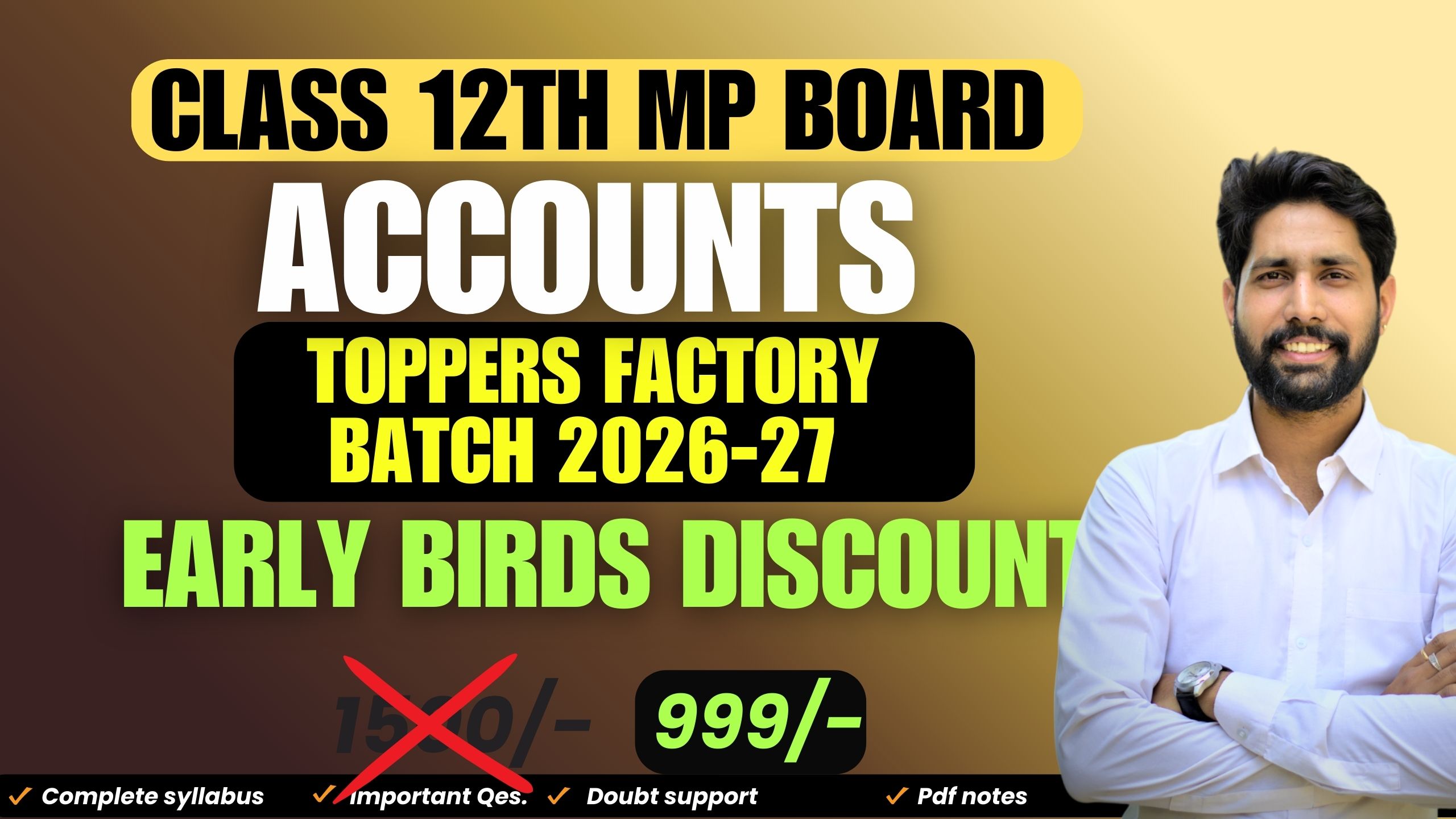 Accounts- Toppers factory batch  2026-27