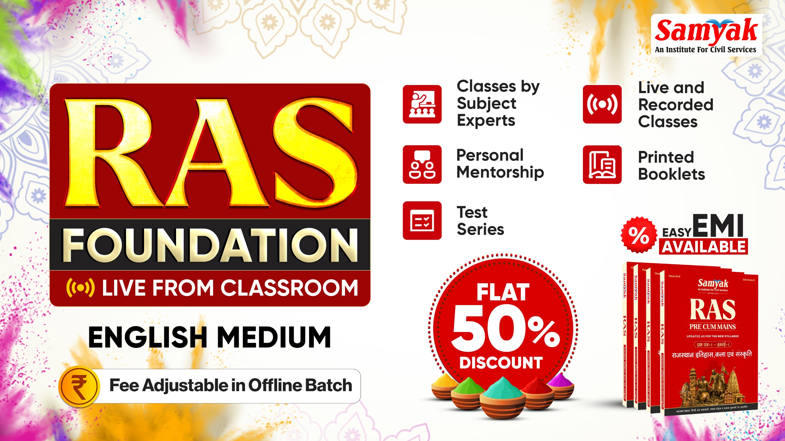 RAS Foundation Course Live From Classroom  with Booklets | English Medium | 23 Feb 2026 (P)
