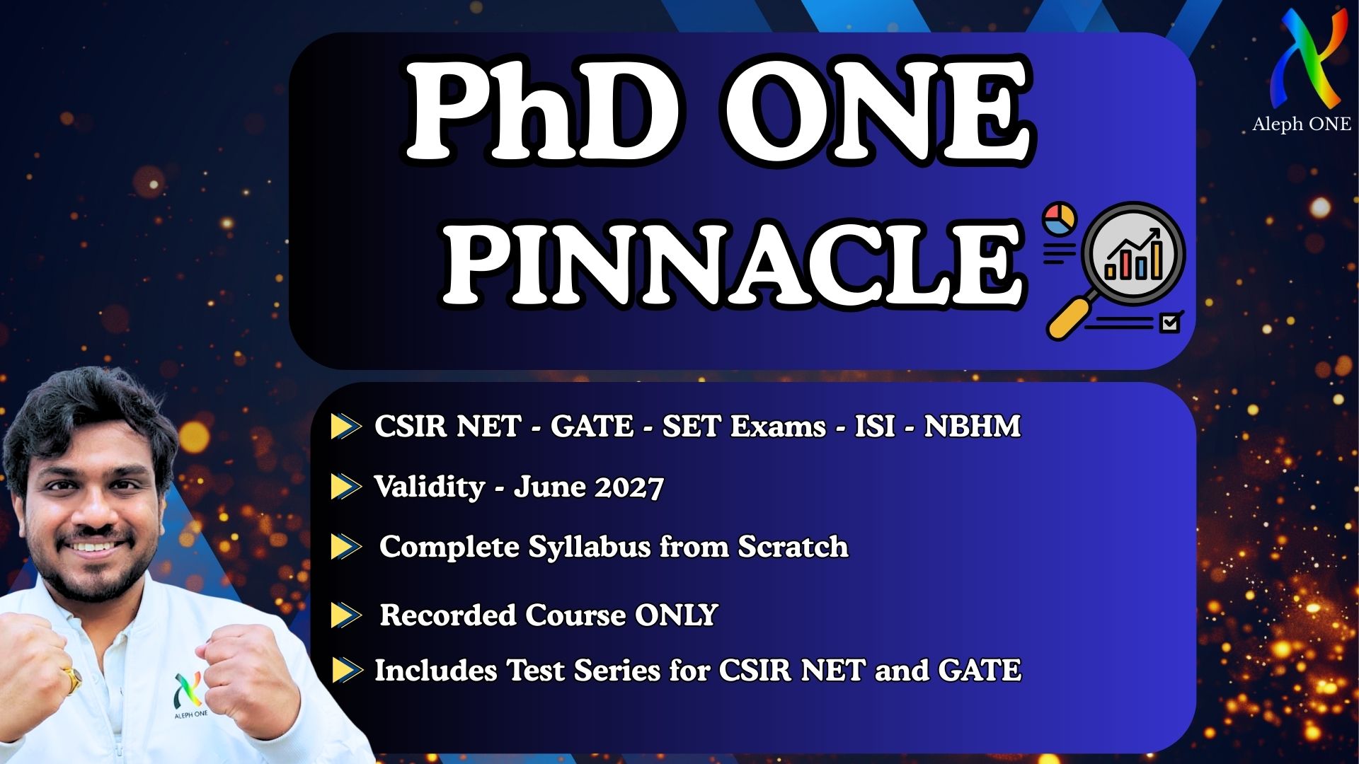 PhD ONE - PINNACLE for CSIR NET 2026 and GATE 2027