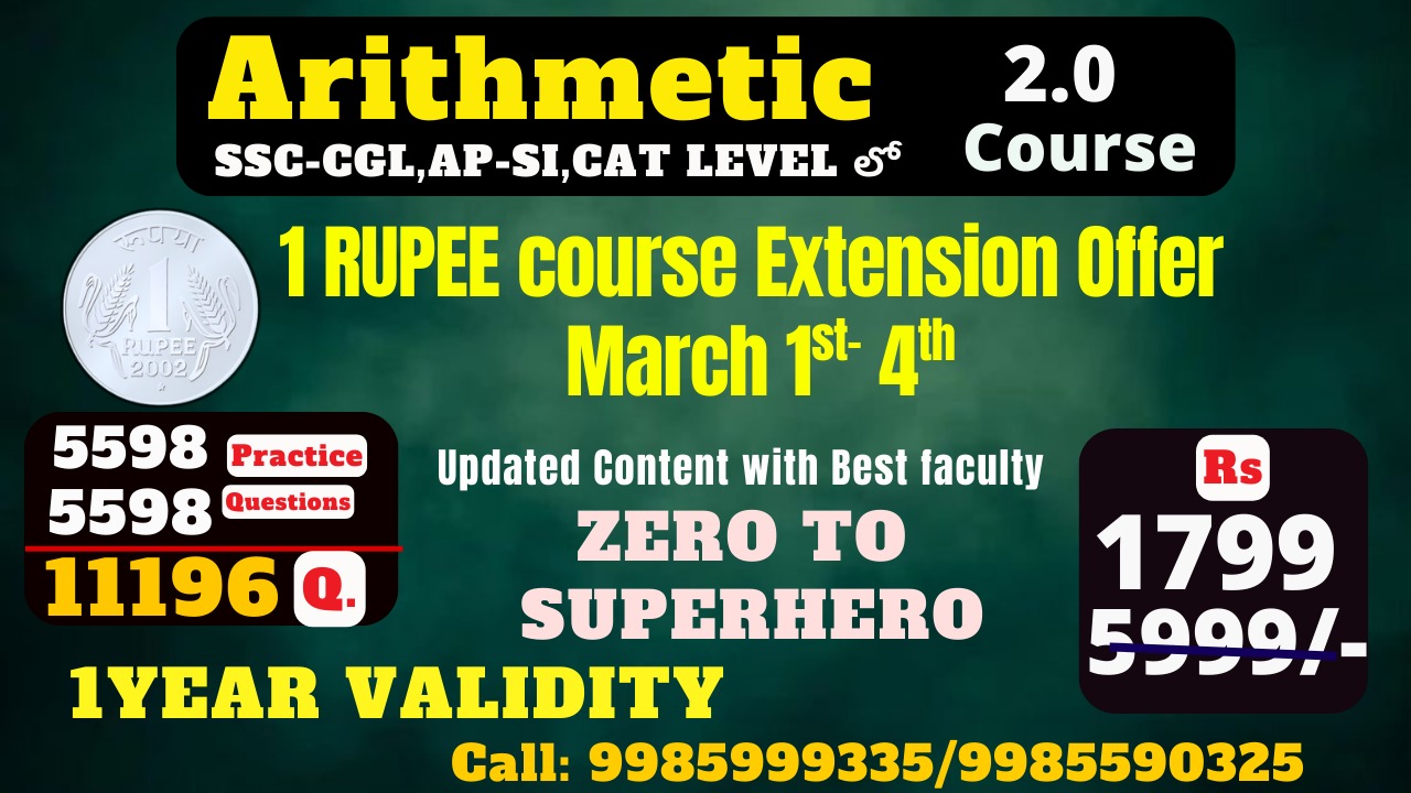 ARITHMETIC 2.0 (1 YEAR ) Updated