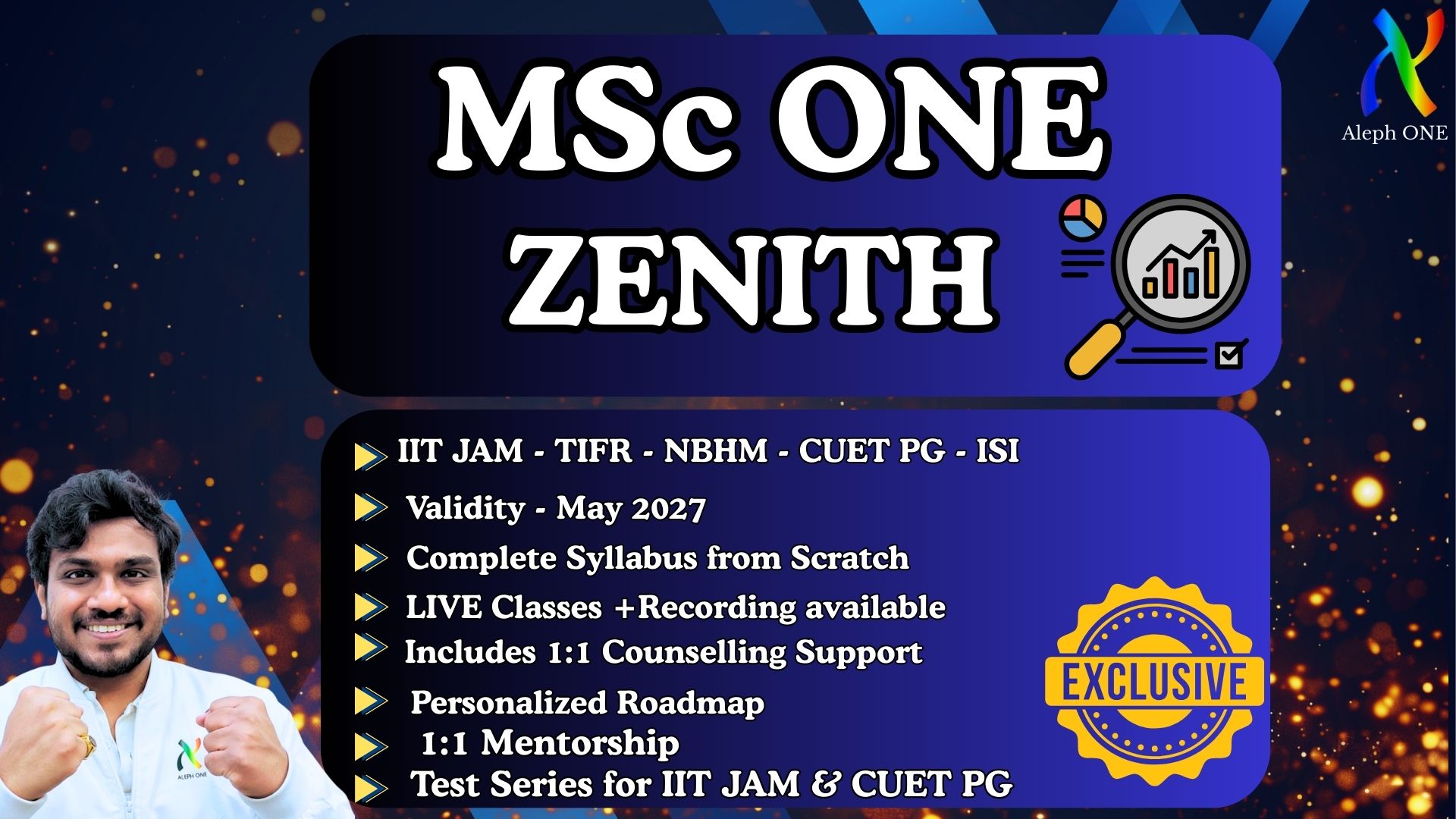MSc ONE - ZENITH for IIT JAM MA 2027 | TIFR | NBHM | CUET | ISI 