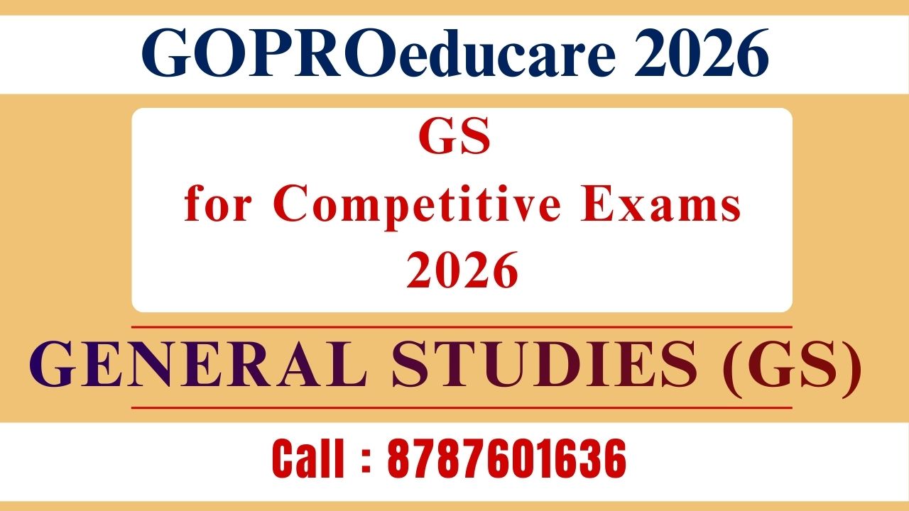 General Studies for ADO/HDO/DDO/TGT/FO/VO Exam 2026