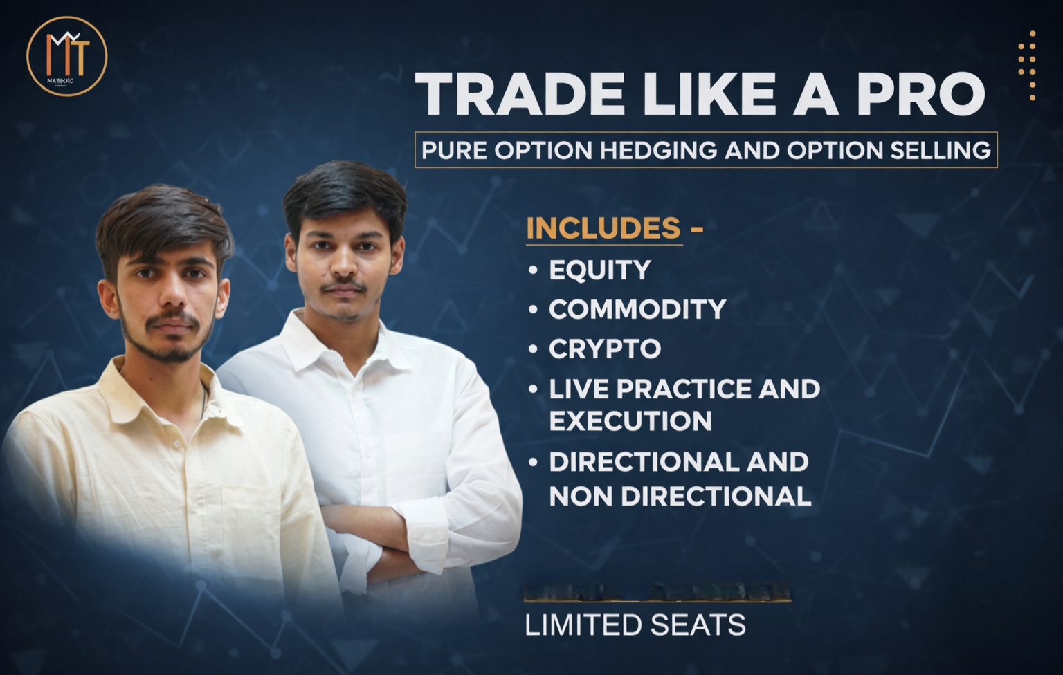 Trade Like A Pro - Online program Seat Book