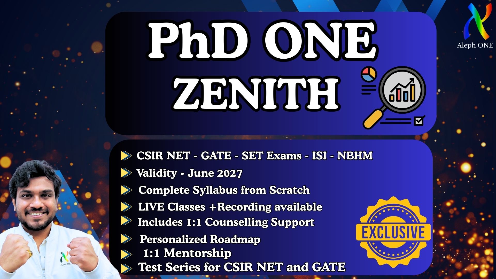 PhD ONE - ZENITH for CSIR NET 2026 and GATE 2027 | Validity June 2027