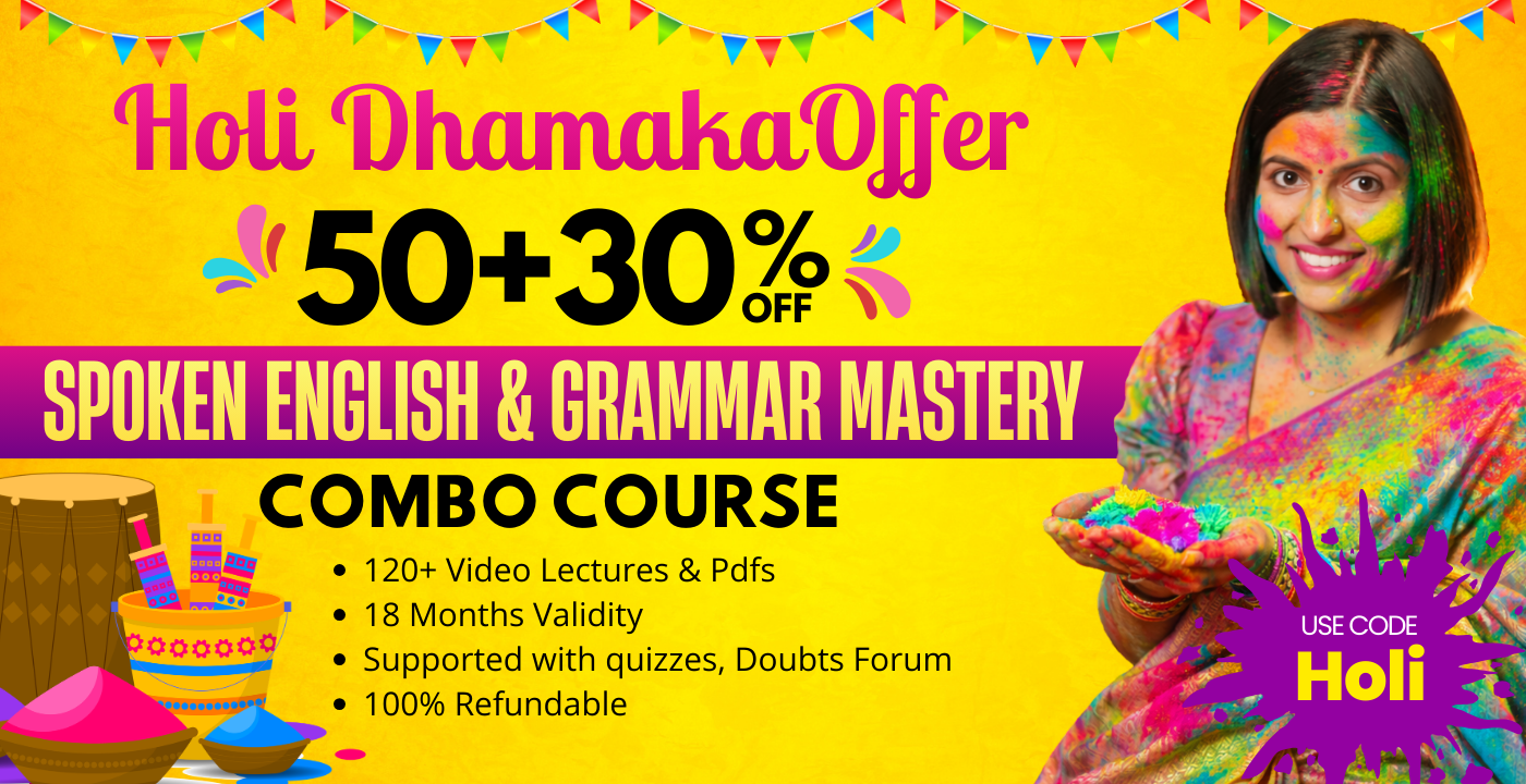 Spoken English & Grammar Mastery (R3-Combo Course)