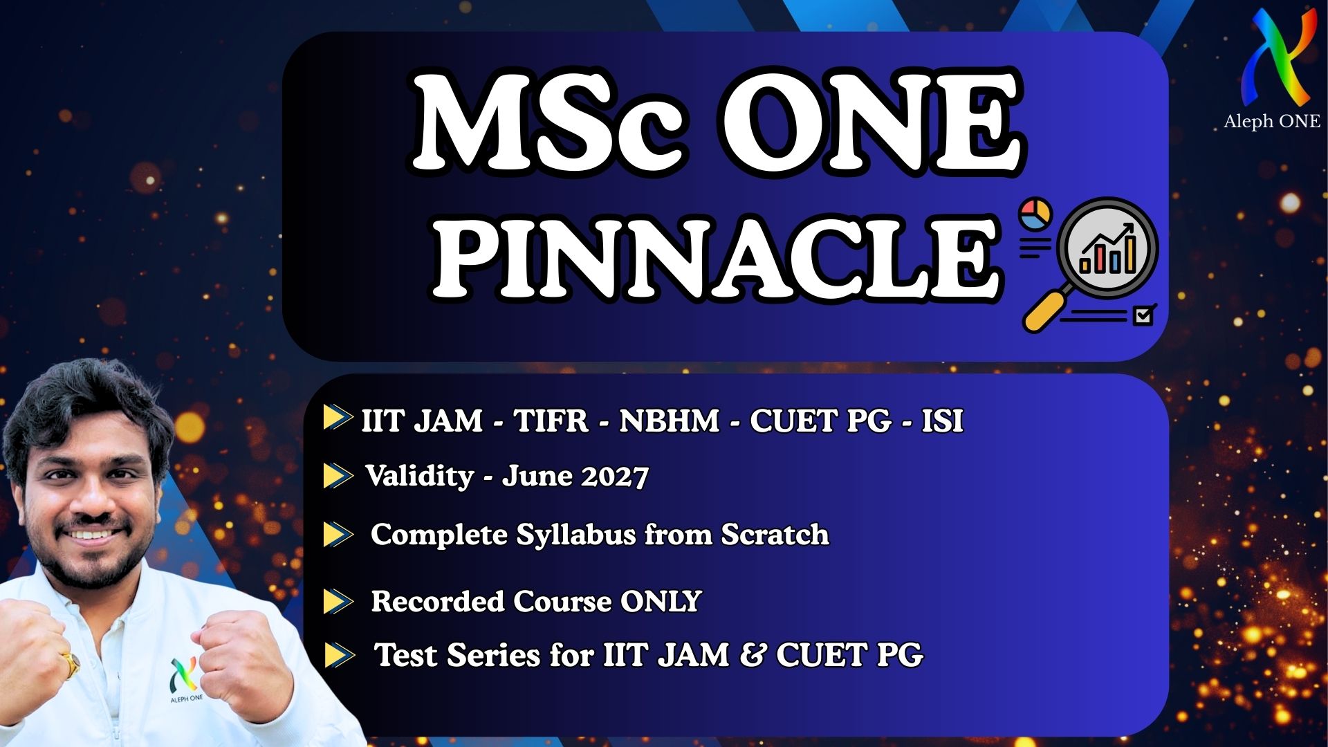 MSc ONE - PINNACLE for IIT JAM MA 2027 | TIFR | NBHM | CUET | ISI
