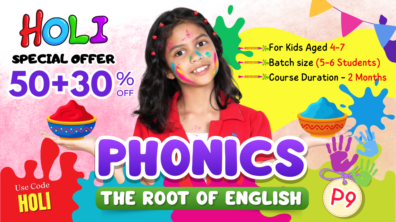  2-Month Phonetics Course on Zoom (P9 = 4-7 Year) 