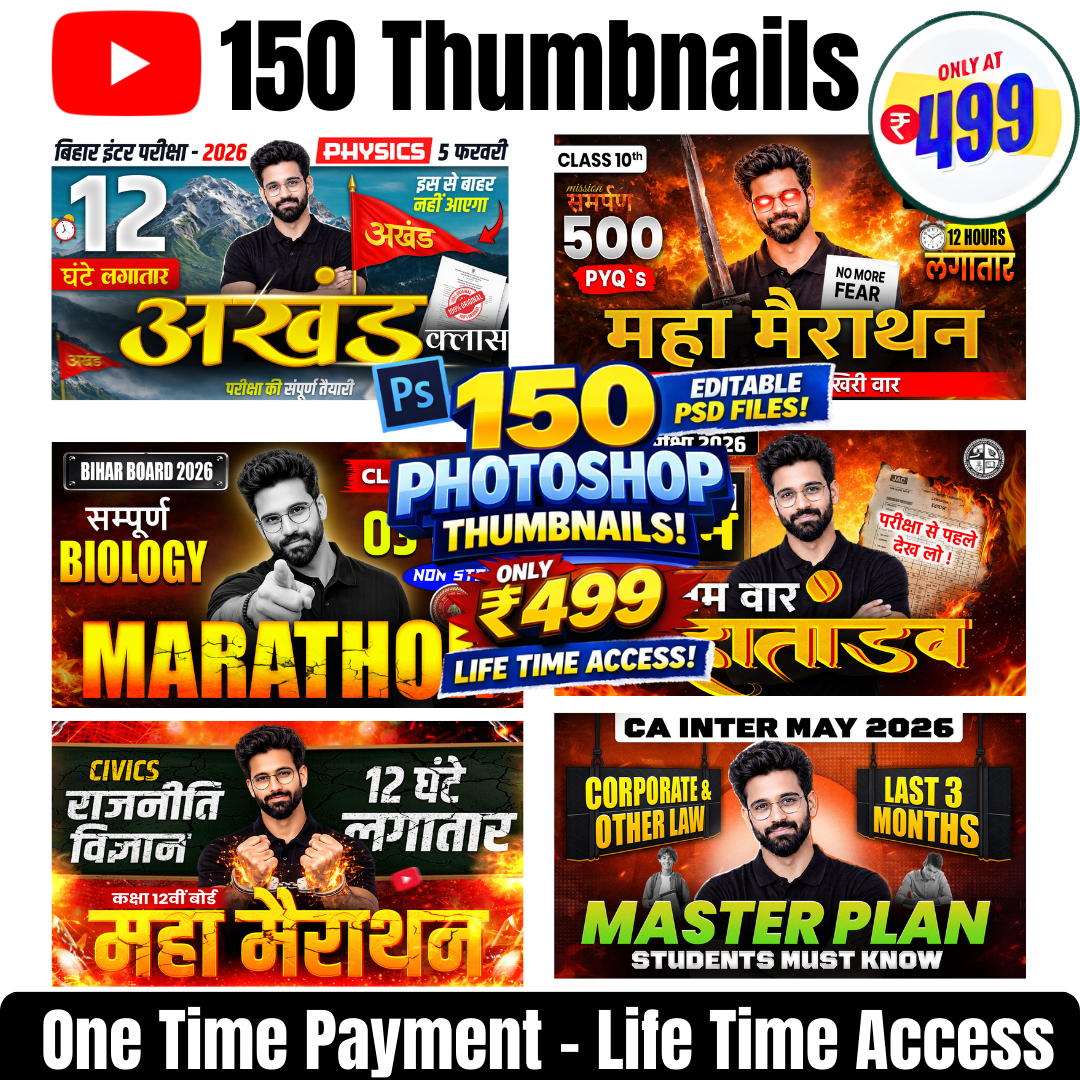 150 Educational Thumbnails