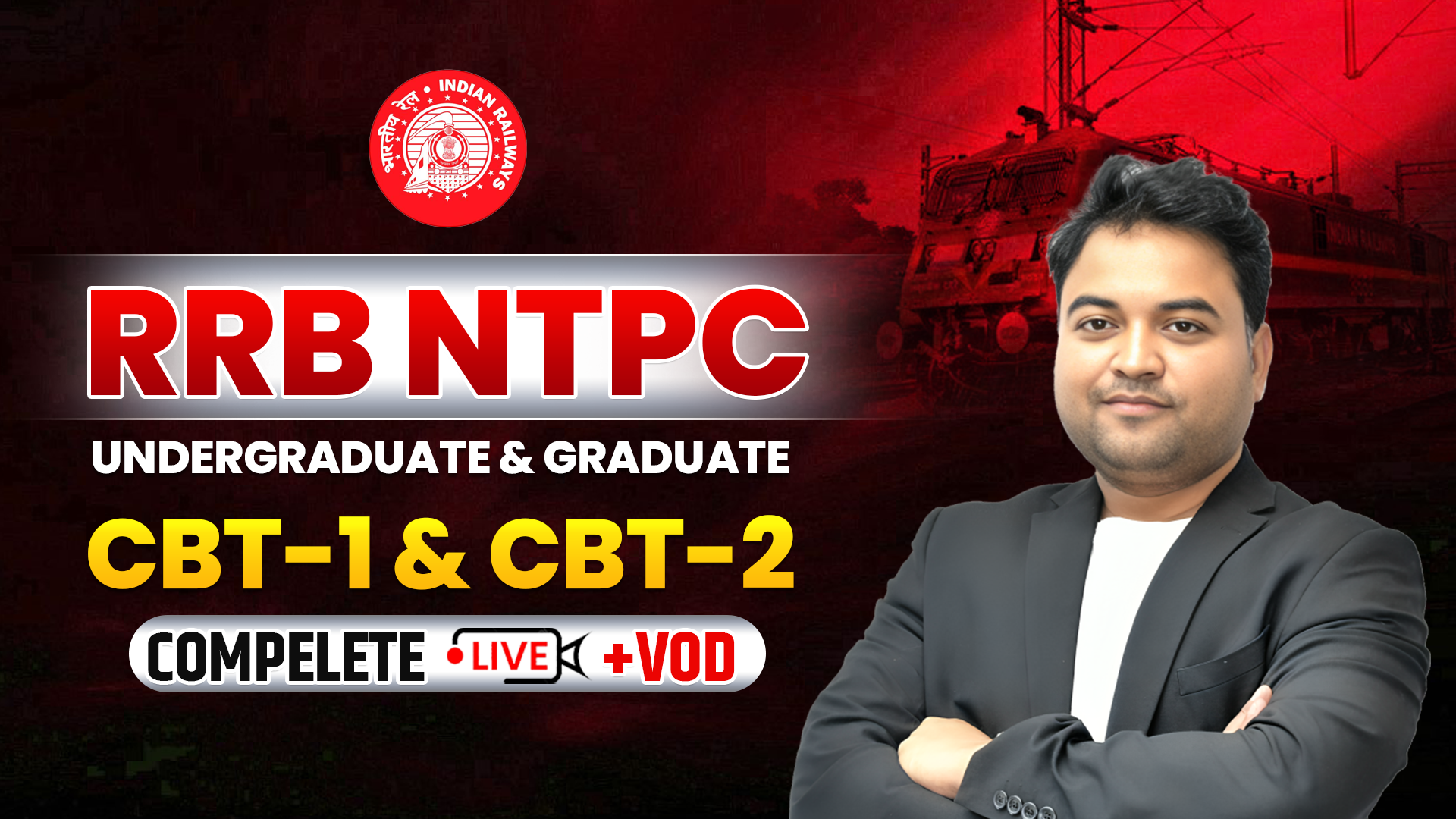 RRB NTPC Graduation Level CBT-1 & CBT-II Live + VOD Online Course