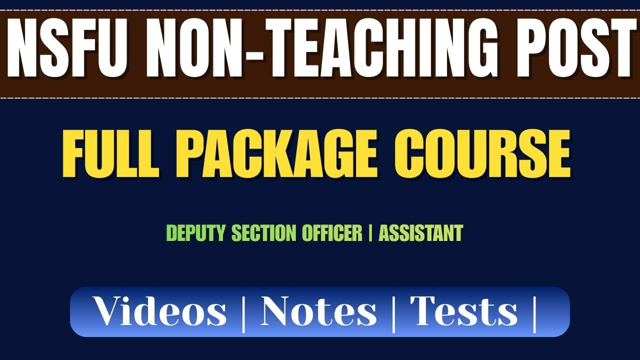 NFSU Deputy section officer and assistant Full Package course