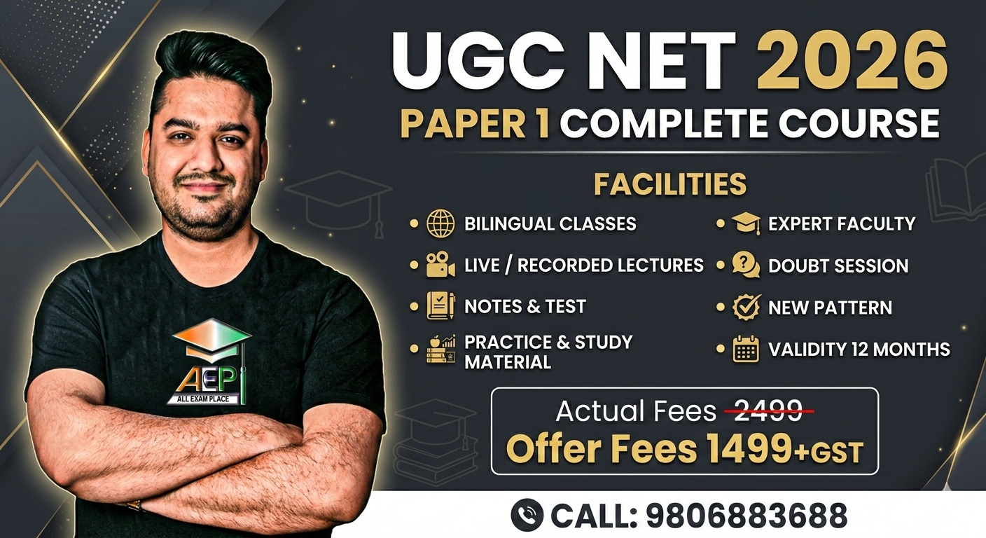 UGC NET PAPER 1 COURSE 2026 NEW BATCH