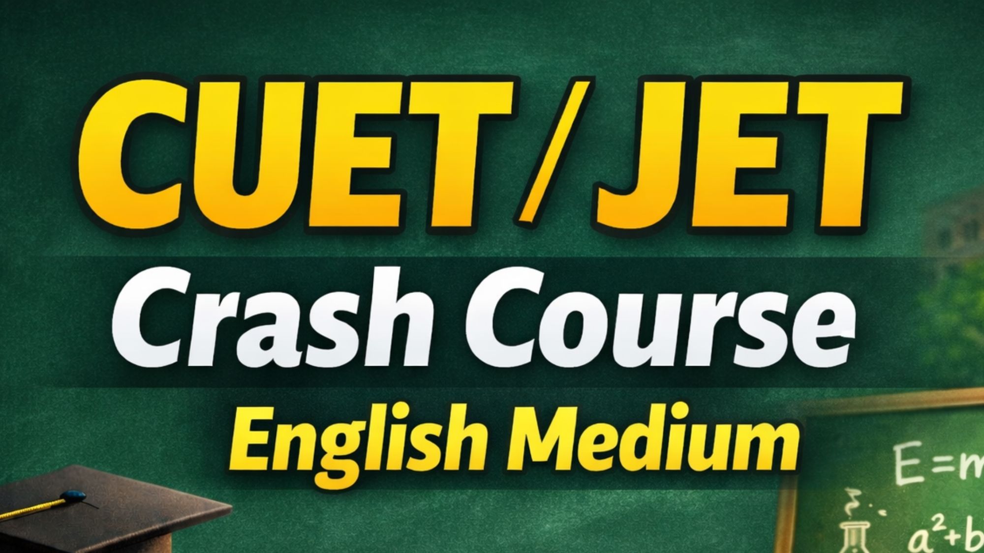 JET - 2026  (ENGLISH MEDIUM) CRASH COURSE
