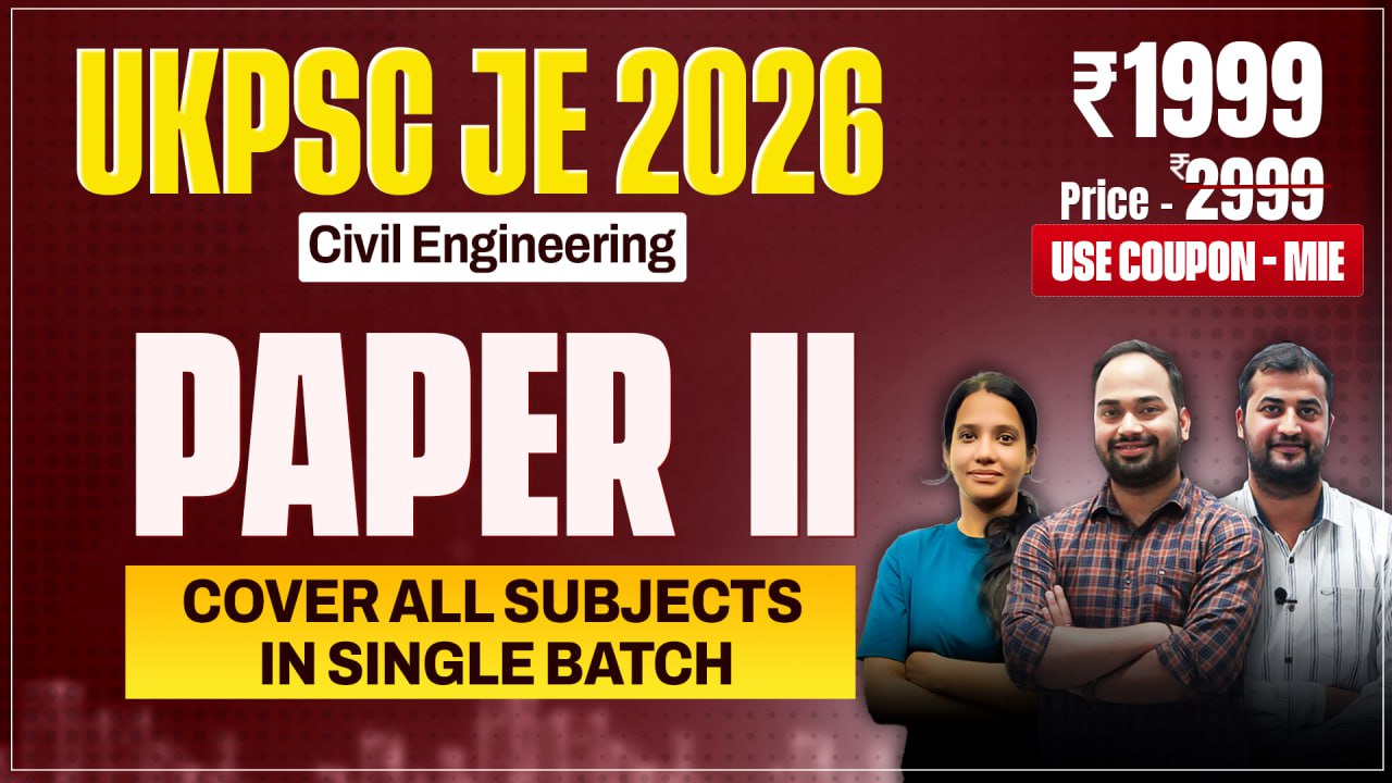 UKPSC JE (Paper II)