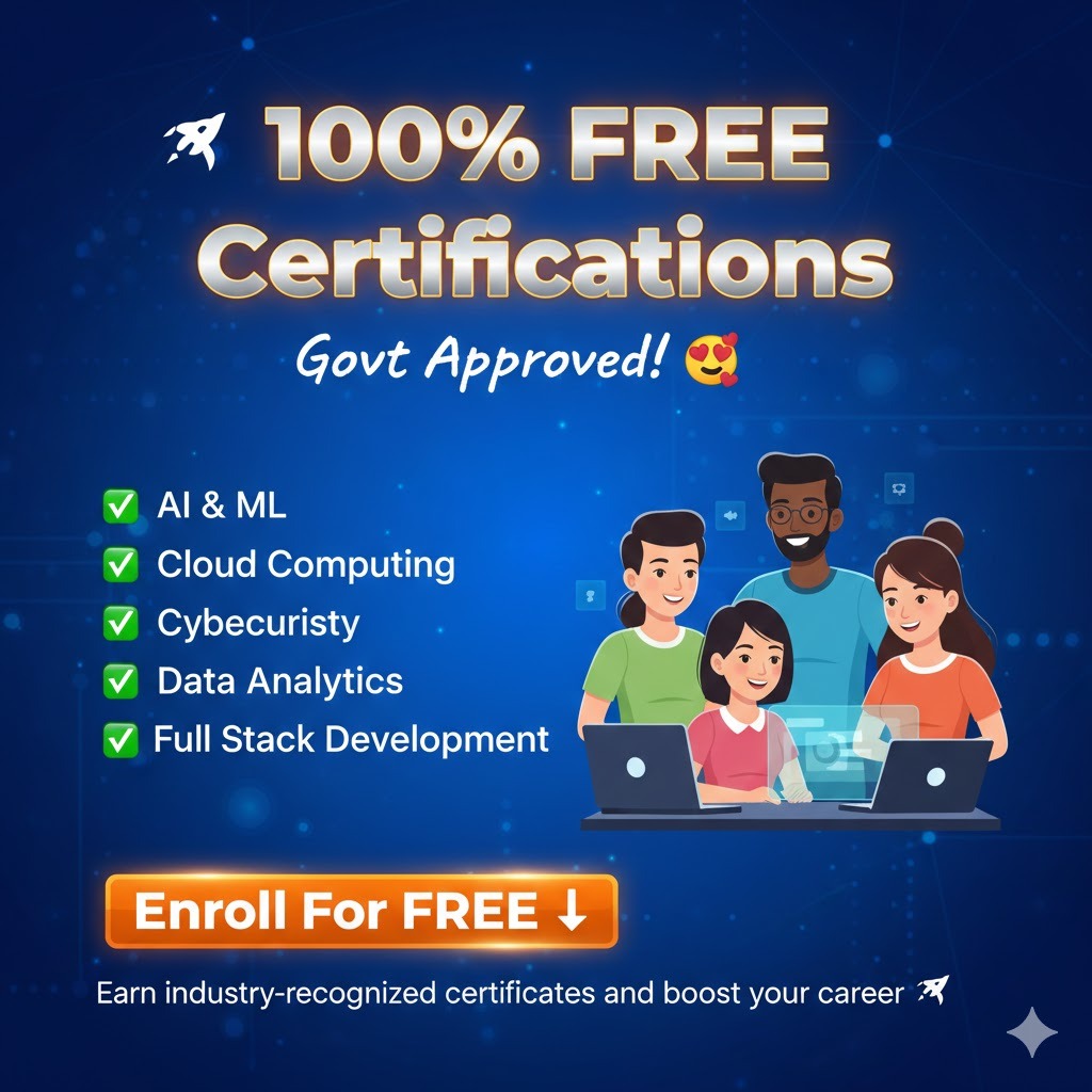 𝟭𝟬𝟬% 𝗙𝗥𝗘𝗘 𝗖𝗲𝗿𝘁𝗶𝗳𝗶𝗰𝗮𝘁𝗶𝗼𝗻𝘀 𝗧𝗼 𝗘𝗻𝗿𝗼𝗹𝗹 𝗜𝗻 𝟮𝟬𝟮𝟲