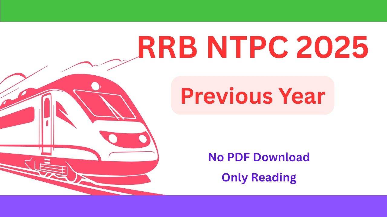 RRB NTPC 2025 PYQ