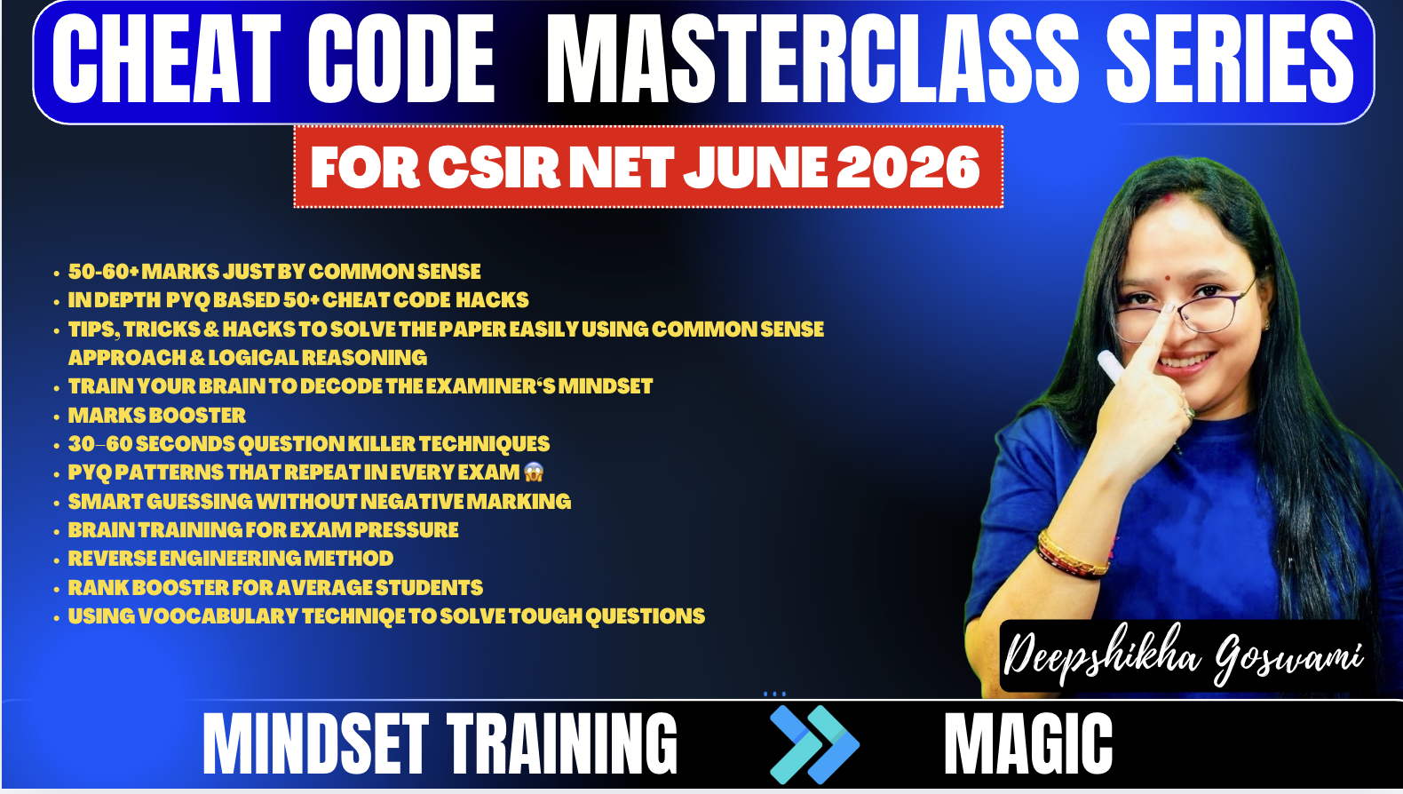 Cheat code Masterclass Series