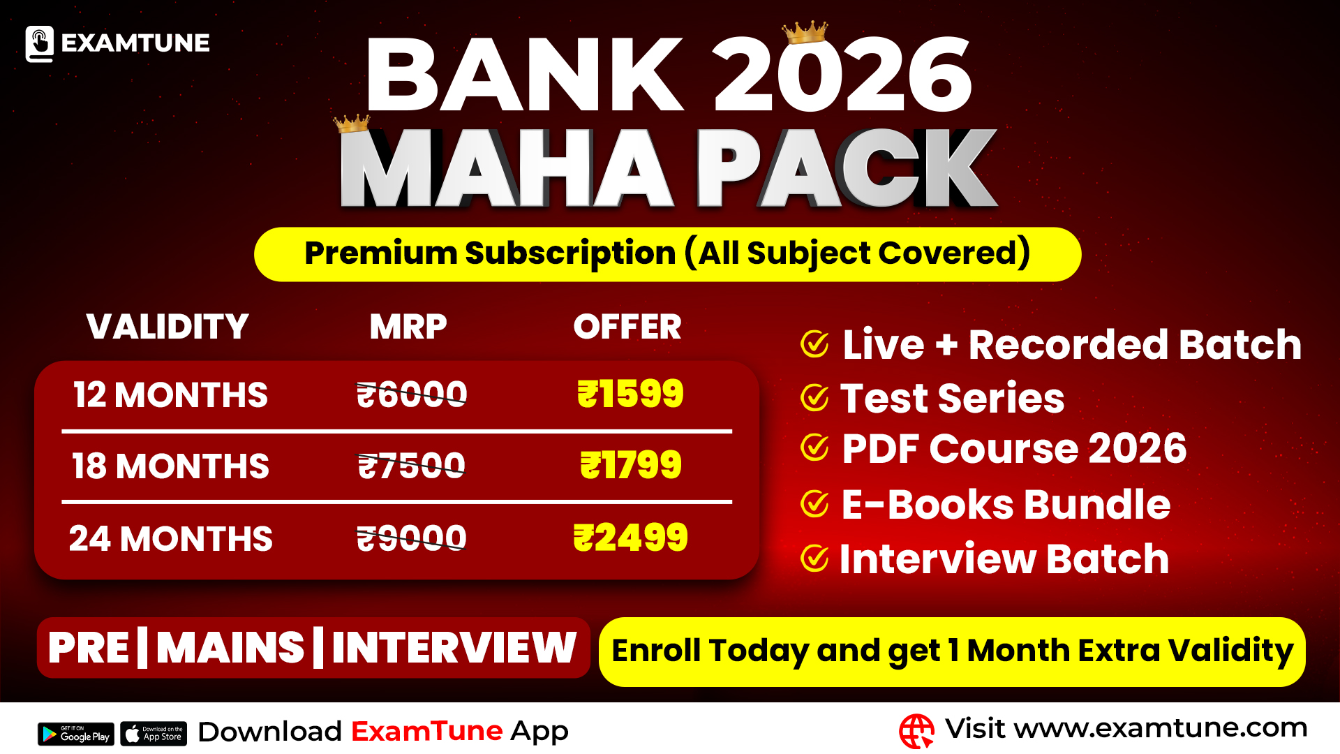Bank Maha Pack | Complete Subscription for IBPS, RRB & SBI Exams 2026-27