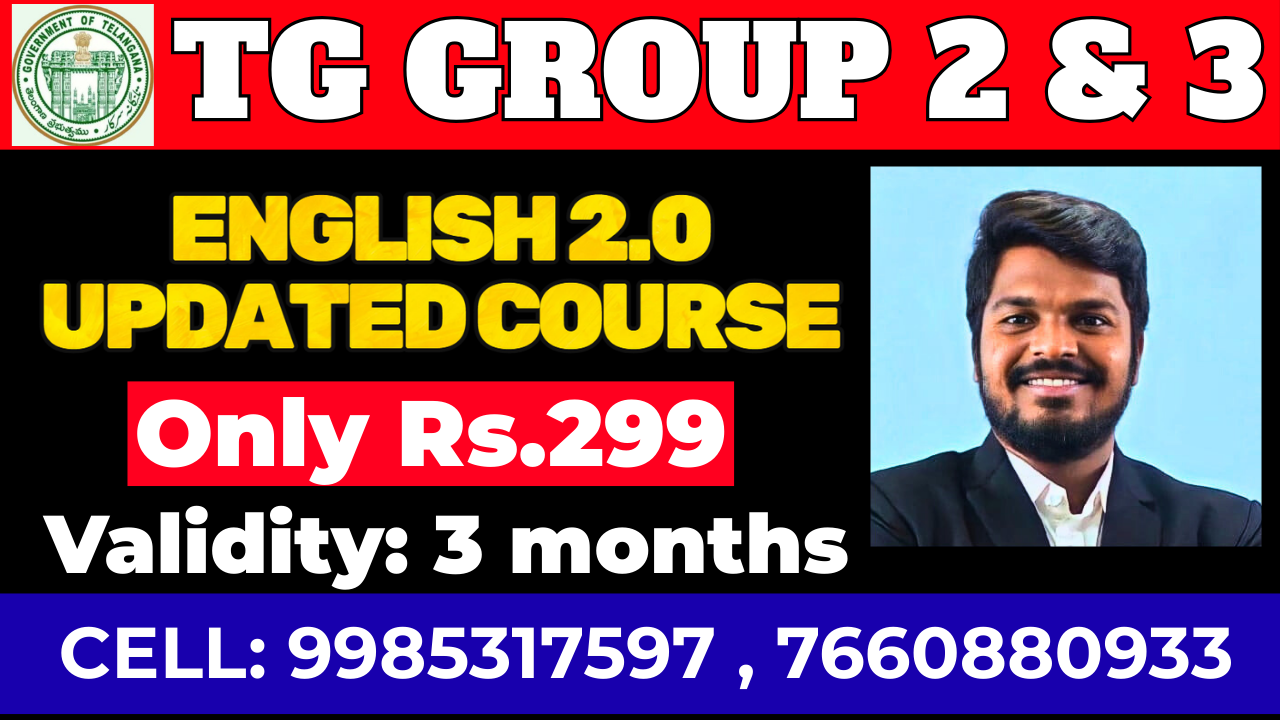 TG GROUP 2&3  ENGLISH UPDATED 2.0 FULL COURSE (3 months validity)