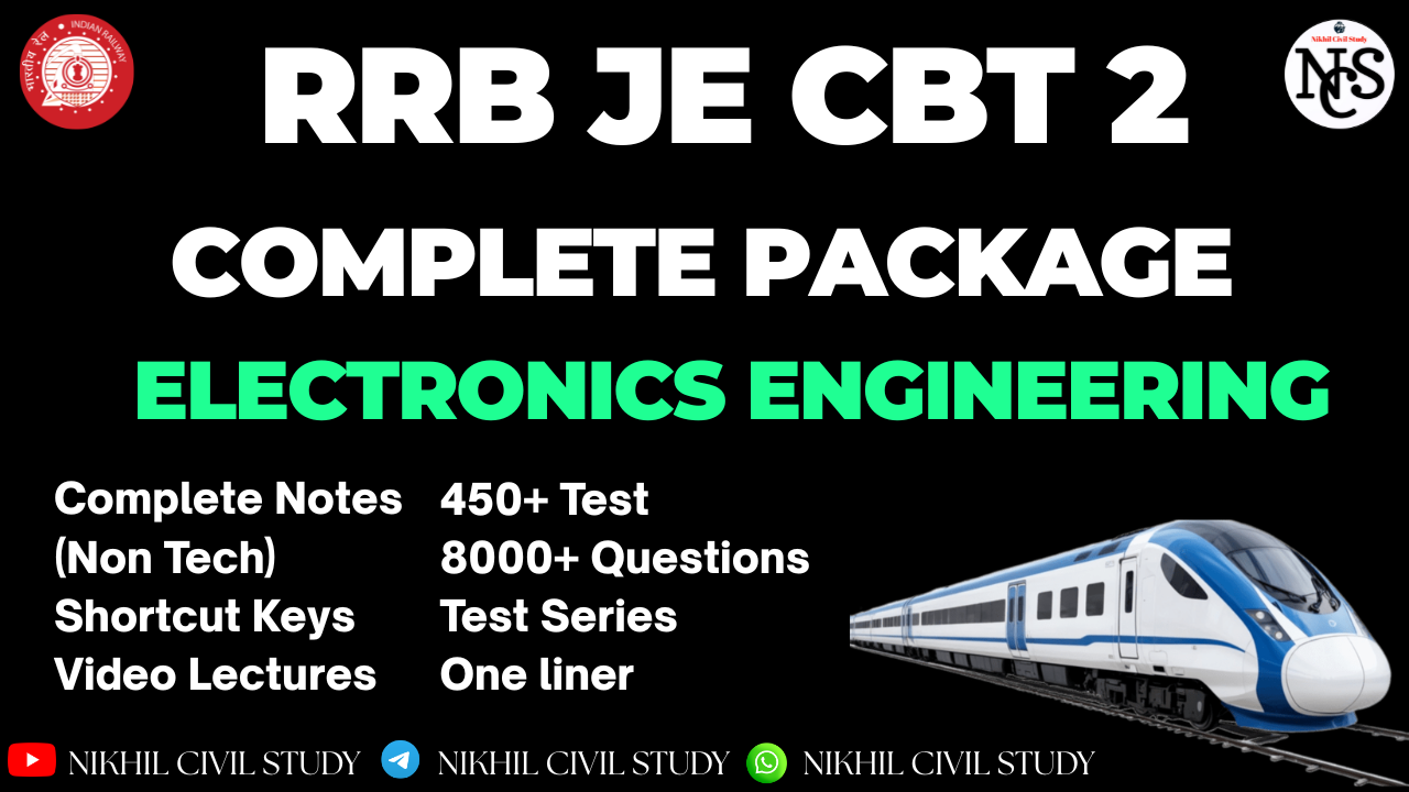 RRB JE CBT 2 ELECTRONICS COMPLETE PACKAGE
