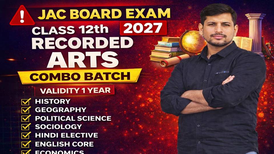 CLASS 12th ARTS RECORDED BATCH 2027