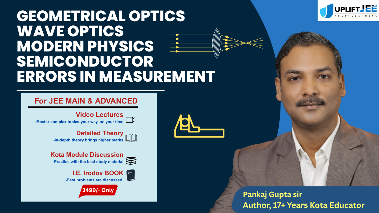 Radiant Optics, Modern & Semiconductor Physics for JEE Main & Advanced [12th/Dropper] By Pankaj Gupta Sir 