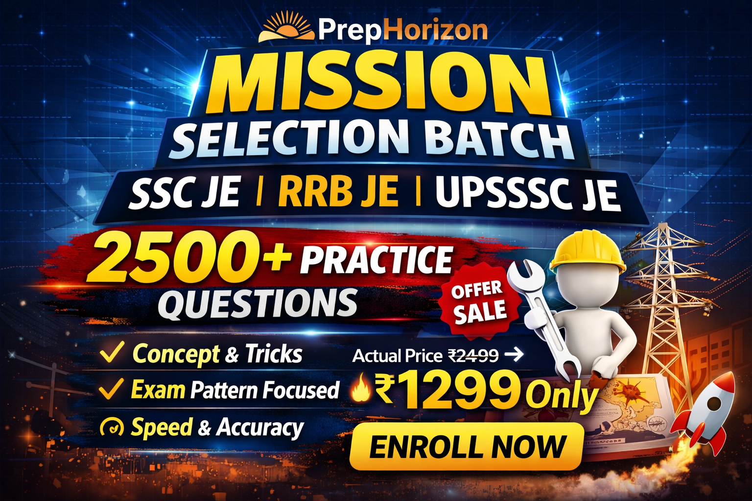 Mission Selection SSC JE I RRB JE I UPSSSC JE
