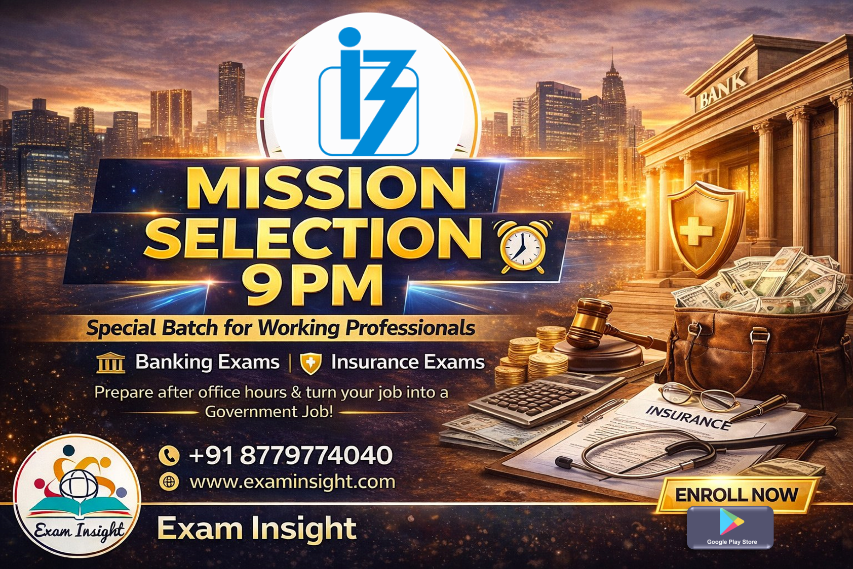 MISSION SELECTION -9PM (IBPS) 