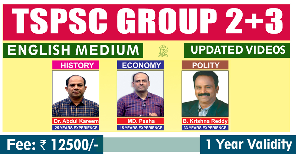 TELANGANA GROUP 2 + 3 (ENGLISH MEDIUM)