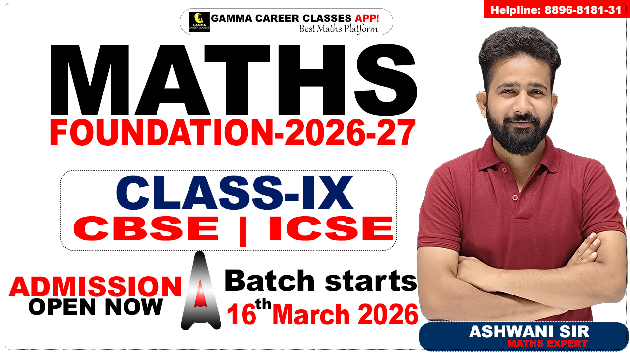 MATHS FOUNDATION 2026-27 Class 9