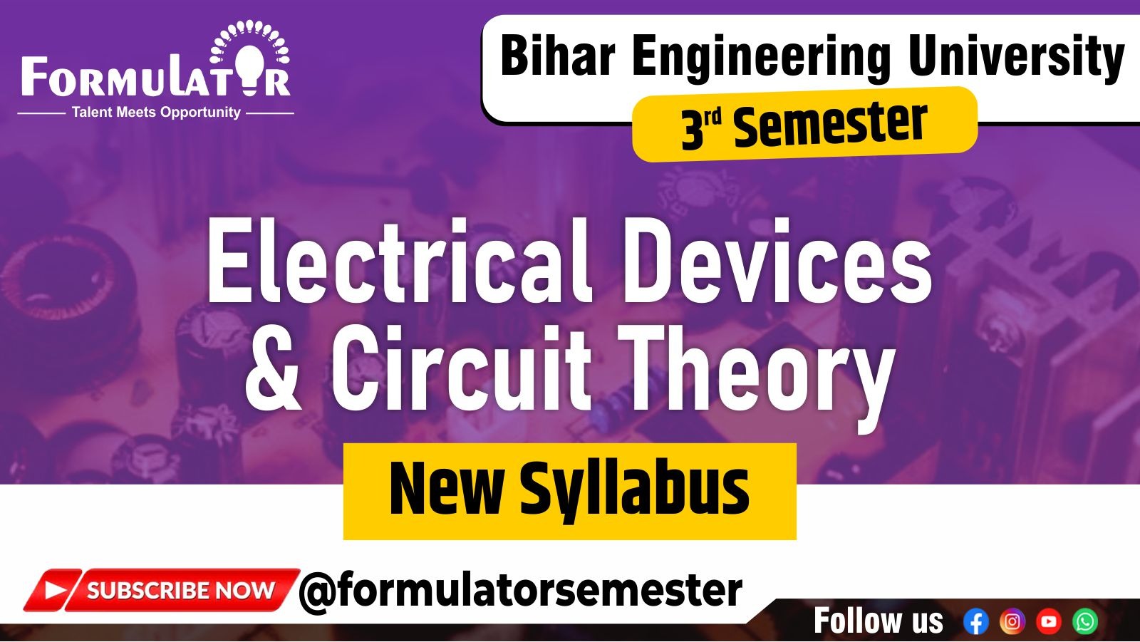 EDC Electrical Devices New Syllabus