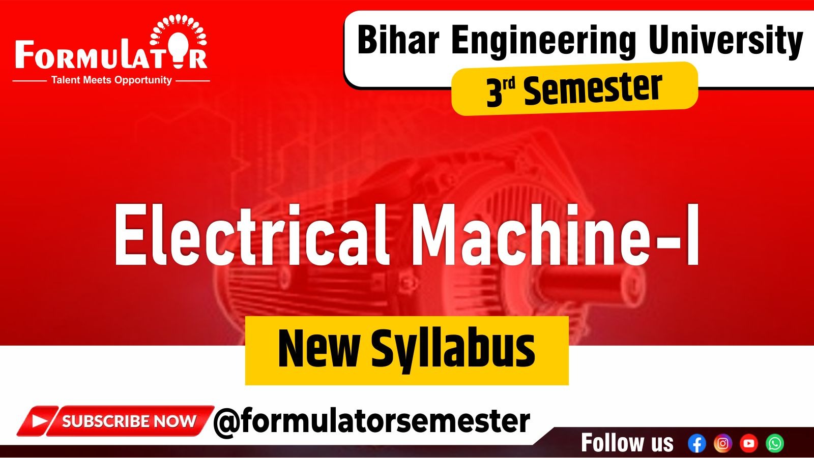Electrical Machine-I New Syllabus